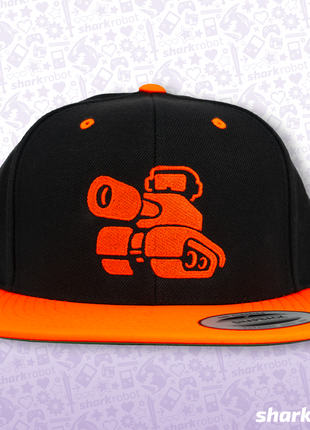 Newgrounds Logo by Zals (Vibrant Orange) Snapback Hat