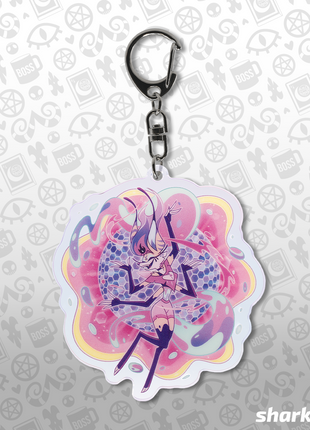 Queen Bee - Party Bee - Rainbow Acrylic Keychain *LIMITED STOCK*