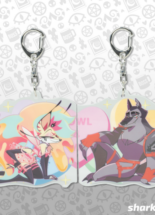 Bee x Vortex - Valentines 2025 Couple Magnet Acrylic Keychain *LIMITED STOCK