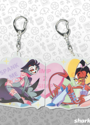 Stolas x Blitz - Valentines 2025 Couple Magnet Acrylic Keychain *LIMITED STOCK*