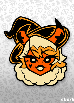 Verosika Retro - Halloween 2024 Enamel Pin