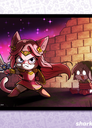 Warrior Princess Rescue - Poster Print