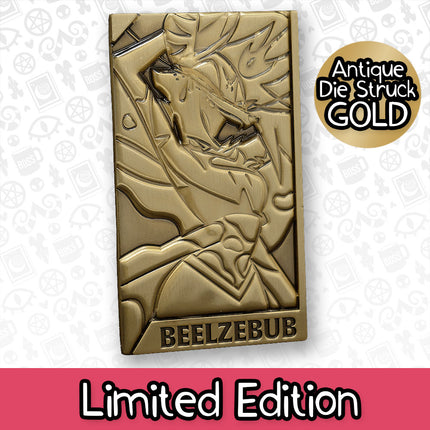 Beelzebub Gold Plated Metal Collectible Card