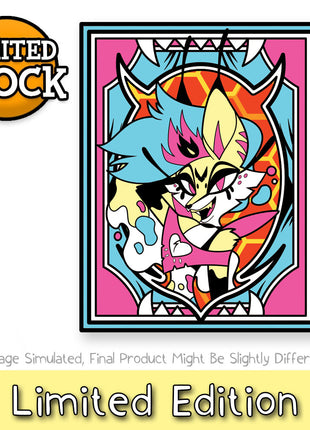 Poster Portrait - Beelzebub - Oversized Enamel Pin *LAST CHANCE*