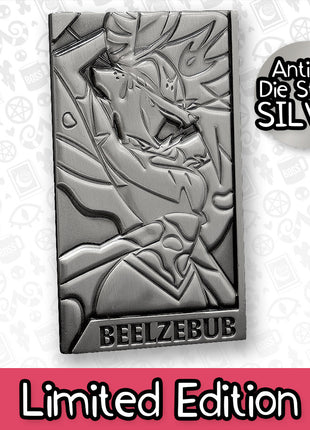 Beelzebub Silver Plated Metal Collectible Card