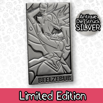 Beelzebub Silver Plated Metal Collectible Card
