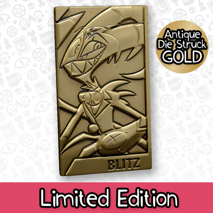 Blitz Gold Plated Metal Collectible Card