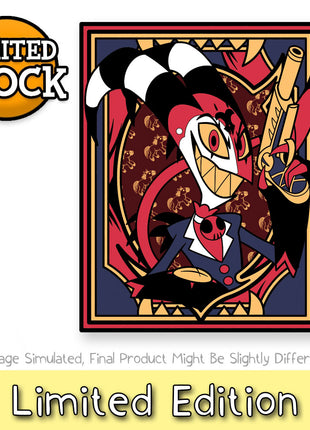 Poster Portrait - Blitz - Oversized Enamel Pin *LAST CHANCE*