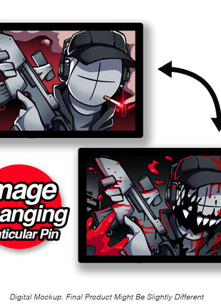 Deimos - Bloody Battle - Lenticular Pin *LIMITED STOCK*