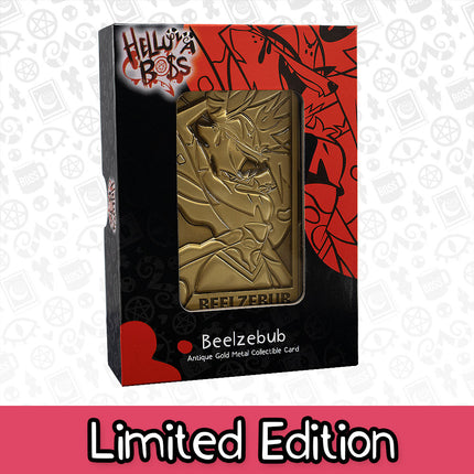 Beelzebub Gold Plated Metal Collectible Card