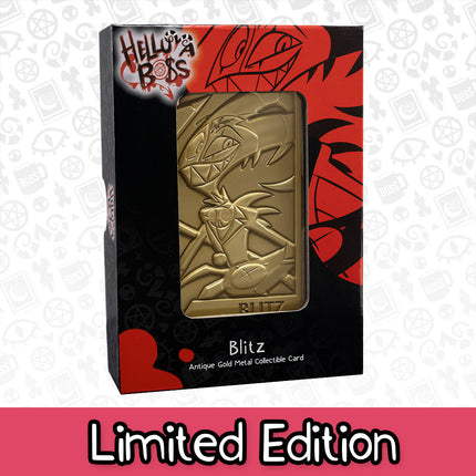 Blitz Gold Plated Metal Collectible Card