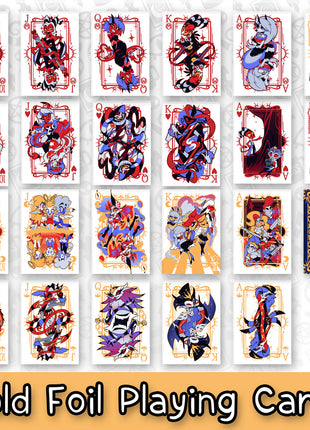 Helluva Boss Gold Foil Playing Cards