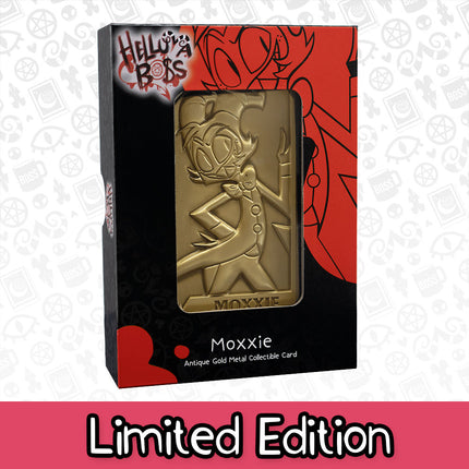 Moxxie Gold Plated Metal Collectible Card