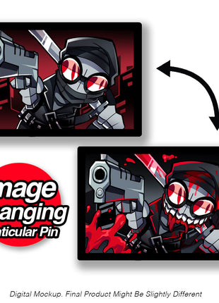 Hank - Bloody Battle - Lenticular Pin *LIMITED STOCK*