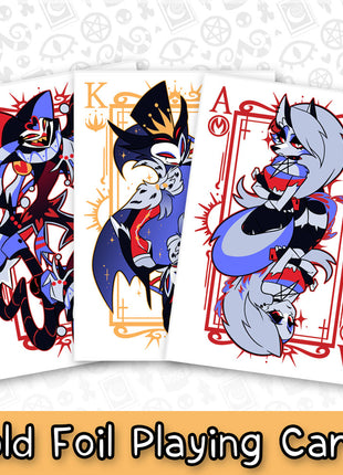Helluva Boss Gold Foil Playing Cards