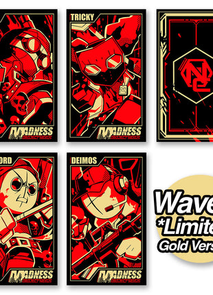 MADNESS: Project Nexus - Metal Card Set Series 1 Wave 1 Gold *LIMITED EDITION*