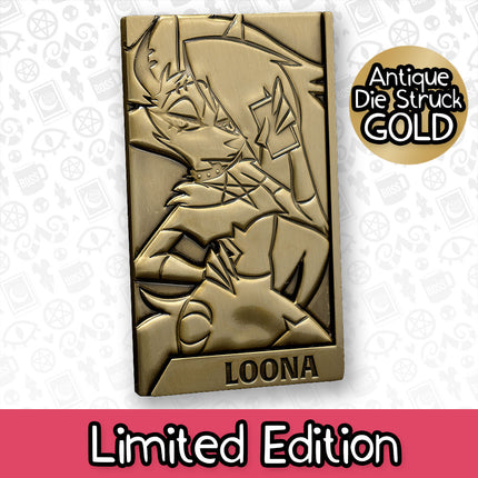 Loona Gold Plated Metal Collectible Card