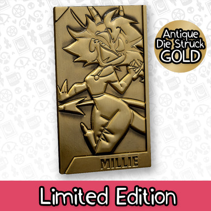 Millie Gold Plated Metal Collectible Card