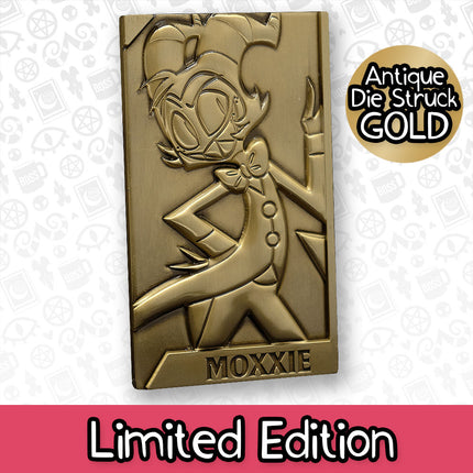 Moxxie Gold Plated Metal Collectible Card