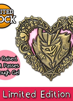 Heart Frame Pin - Ozzie - Oversized 3D Enamel Pin *SALE*