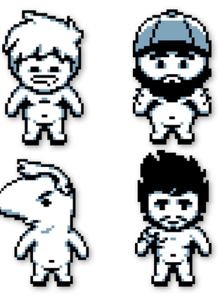 OneyPlays Pixel Guys Sticker Set