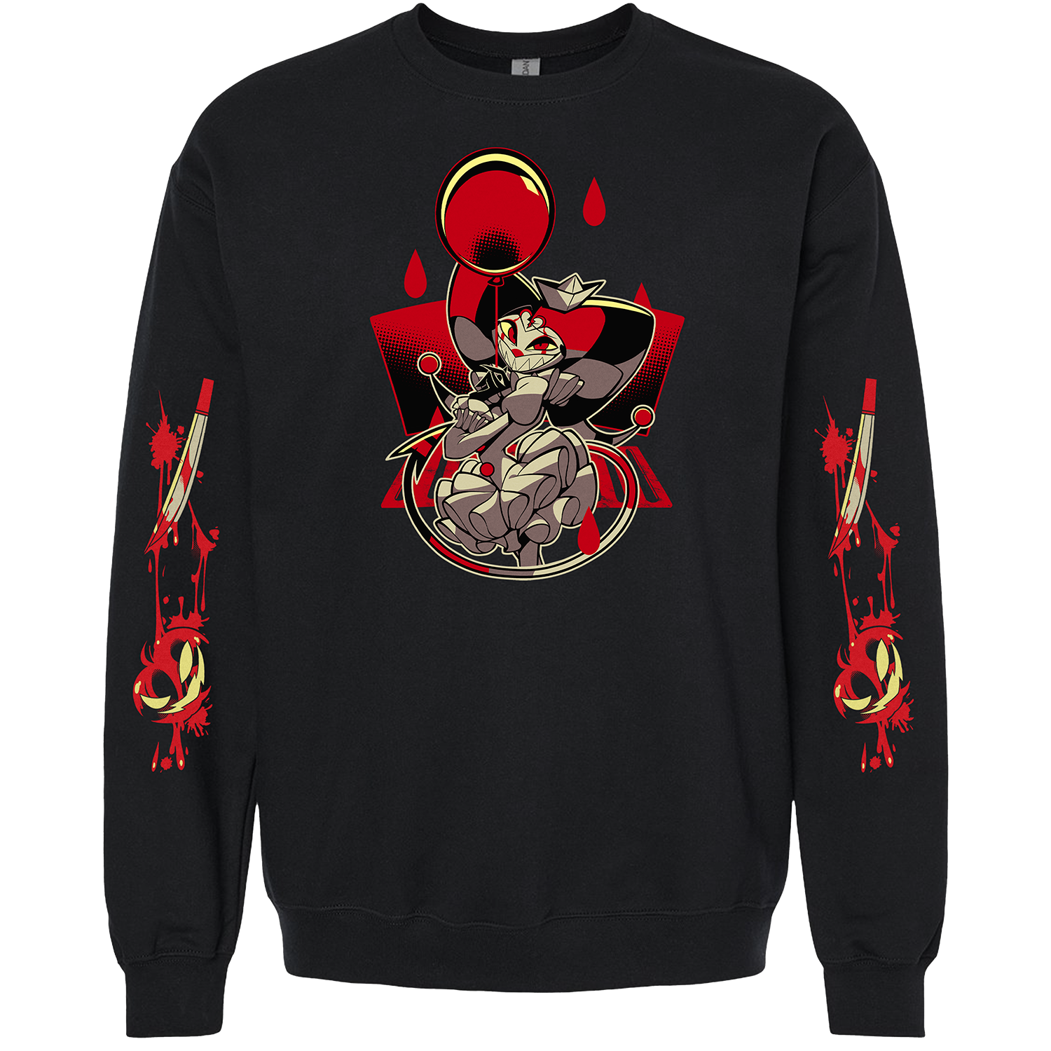 Crewneck Sweatshirt - Fizz Halloween Slasher w/Printed Sleeves *PRE-ORDER* 4