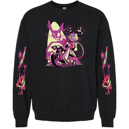 Crewneck Sweatshirt - Wally Wackford Halloween Slasher w/Printed Sleeves *PRE-ORDER*
