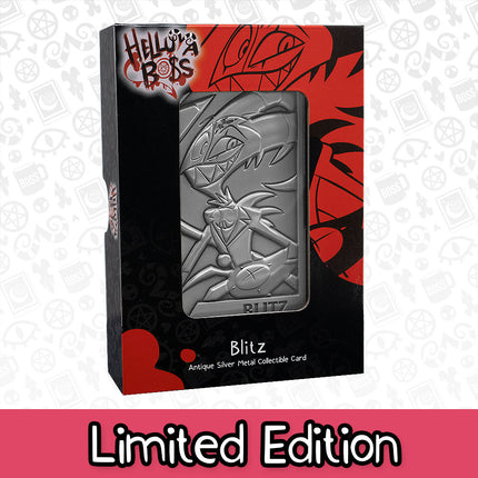 Blitz Silver Plated Metal Collectible Card
