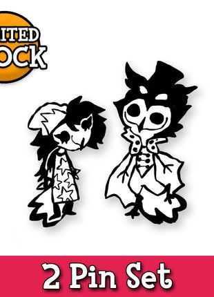 Sketchy Stolas + Octavia - Enamel Pin Set *LIMITED STOCK*
