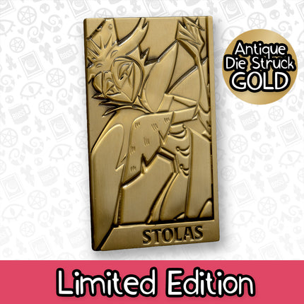 Stolas Gold Plated Metal Collectible Card