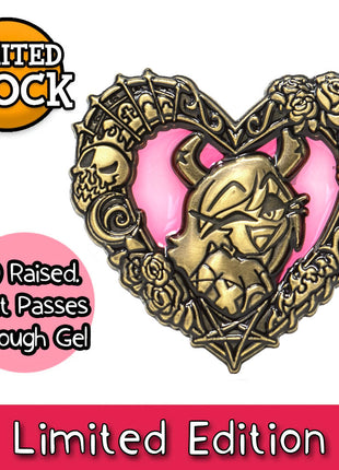 Heart Frame Pin - Verosika - Oversized 3D Enamel Pin *LAST CHANCE*
