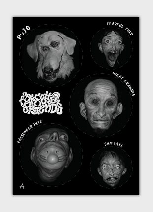 Forgotten Friends Sticker Set A