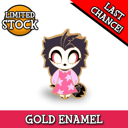 Chibi Little Octavia  - Gold Enamel Pin *LAST CHANCE*