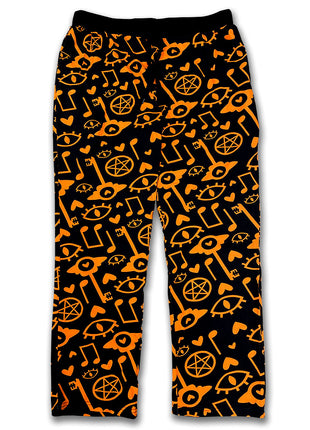 Orange Pattern HAZBIN LOUNGEWEAR PANTS *SALE*